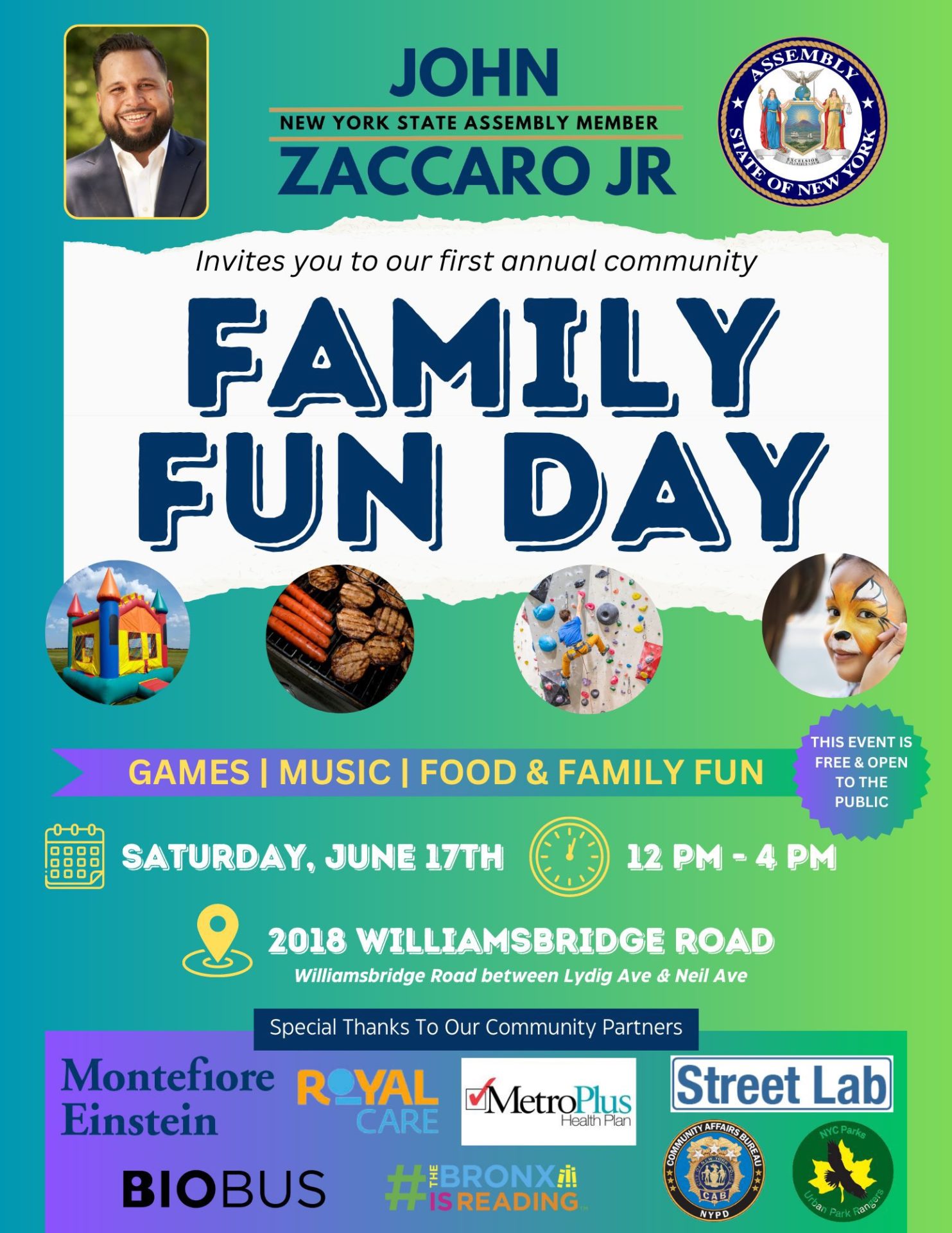 Mobile Lab at AM Zaccaro Jr.'s Family Fun Day in the Bronx