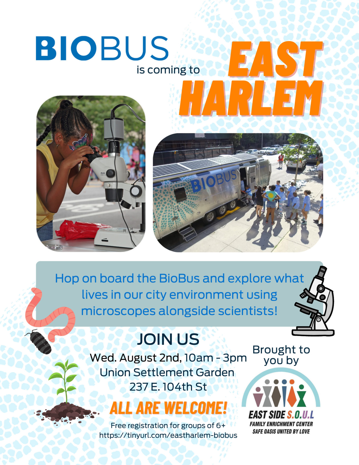 BioBus Visits Union Settlement Garden in East Harlem!